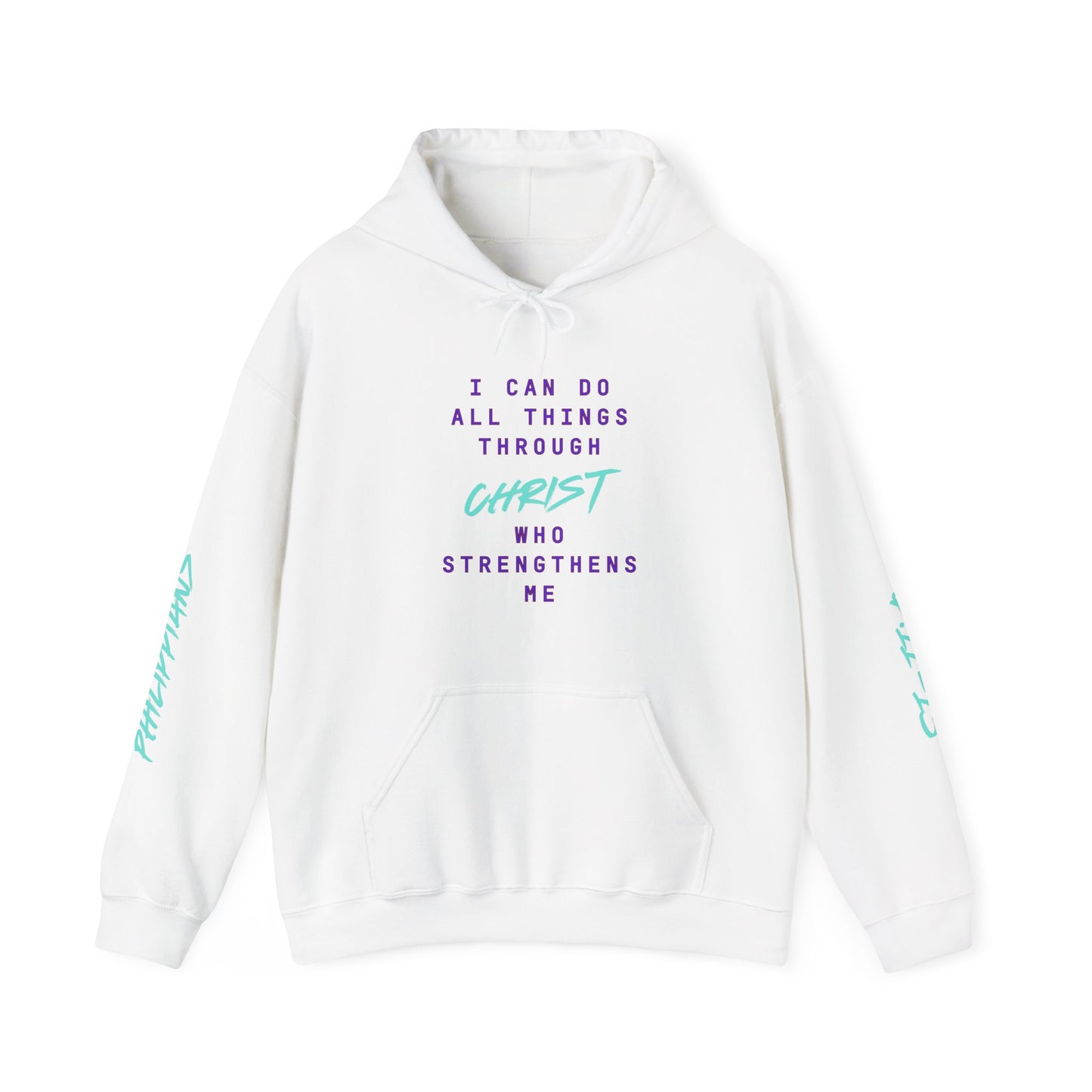 Strength in Christ Philippians Hoodie