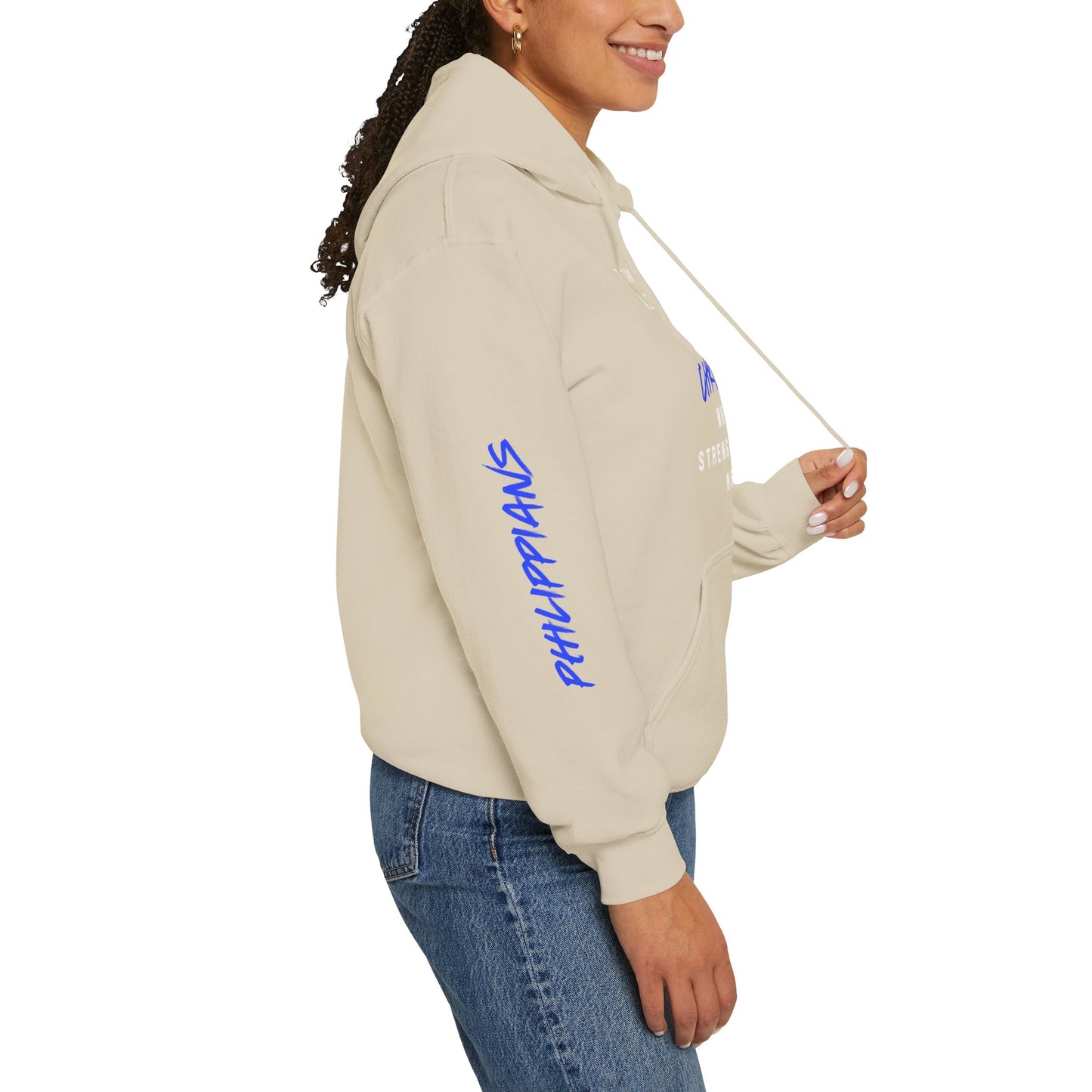 Strength in Christ Philippians Hoodie