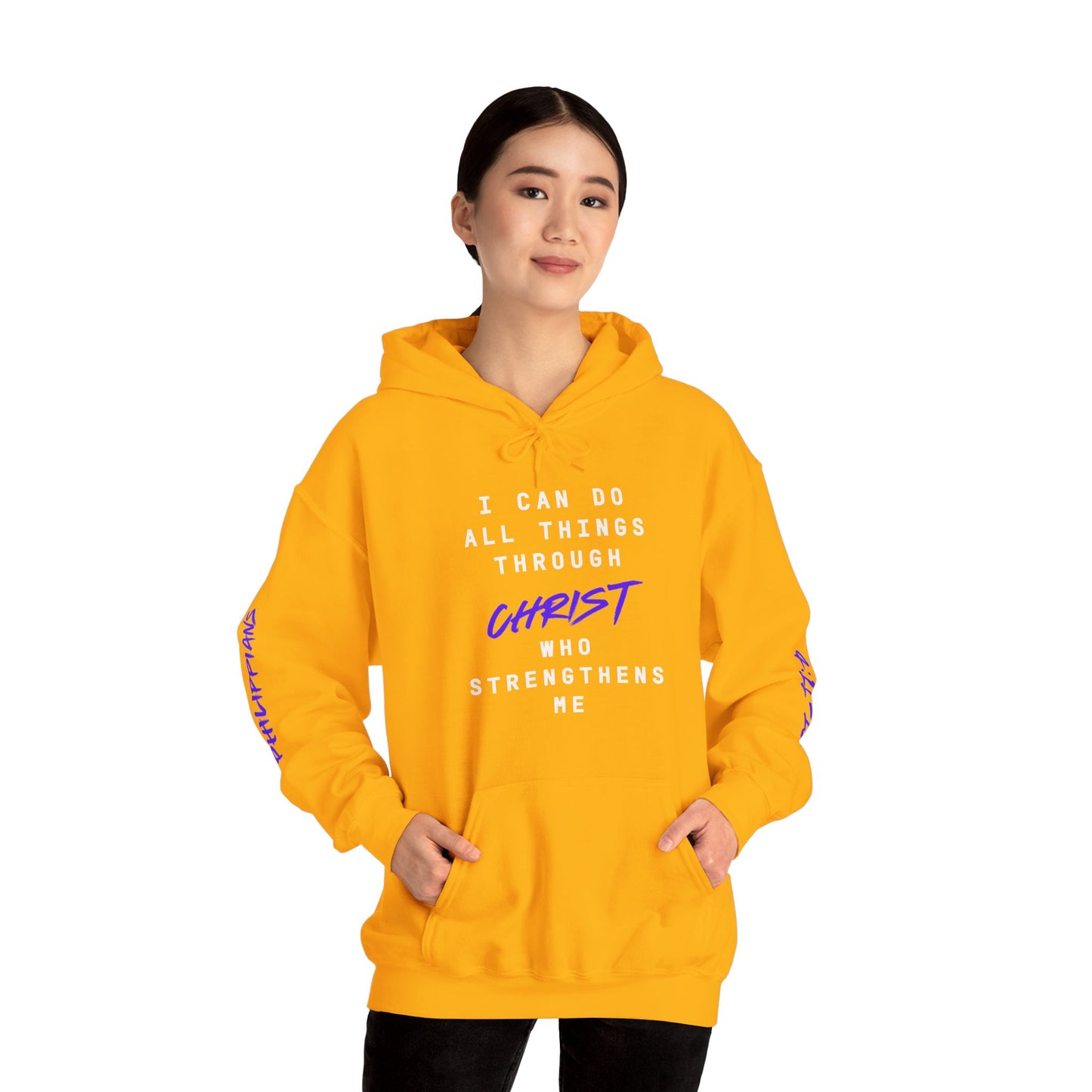 Strength in Christ Philippians Hoodie