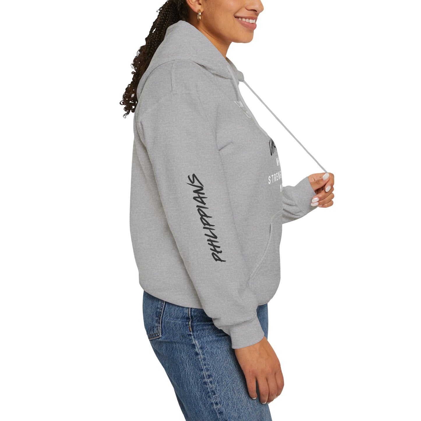 Strength in Christ Philippians Hoodie