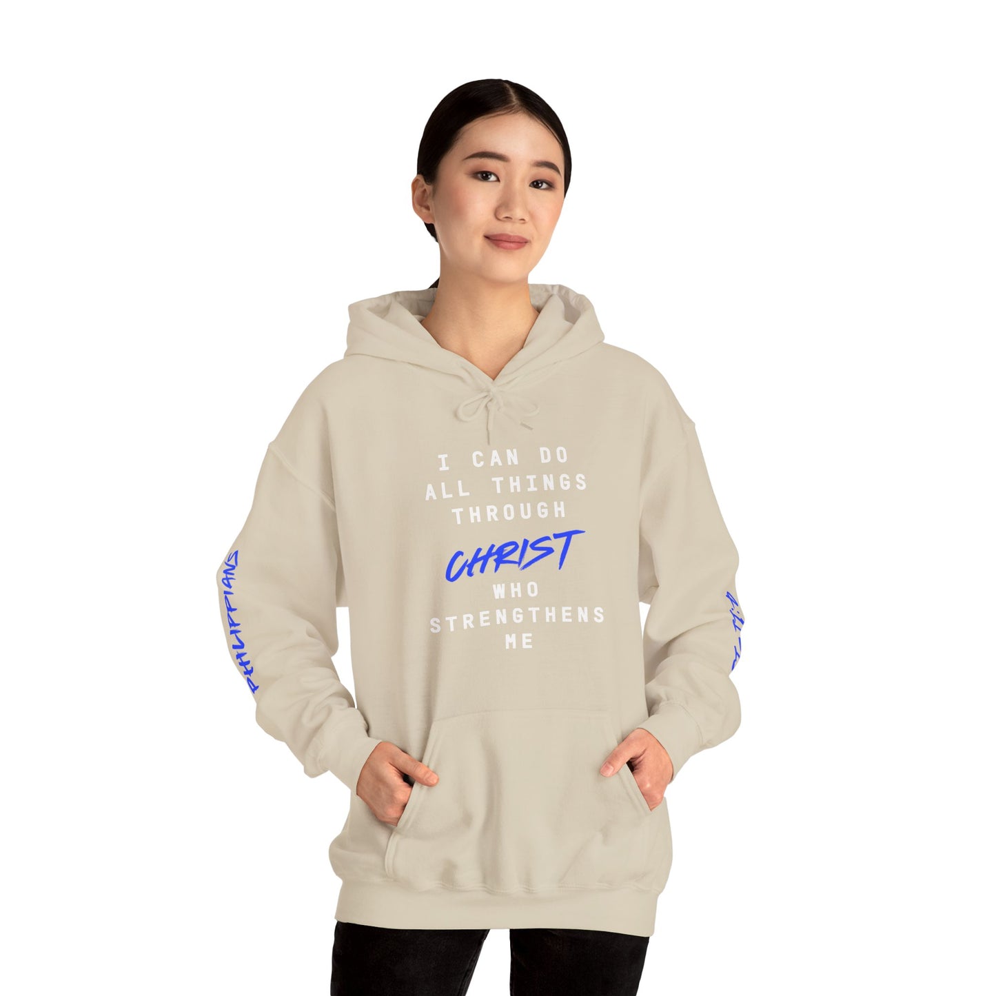 Strength in Christ Philippians Hoodie