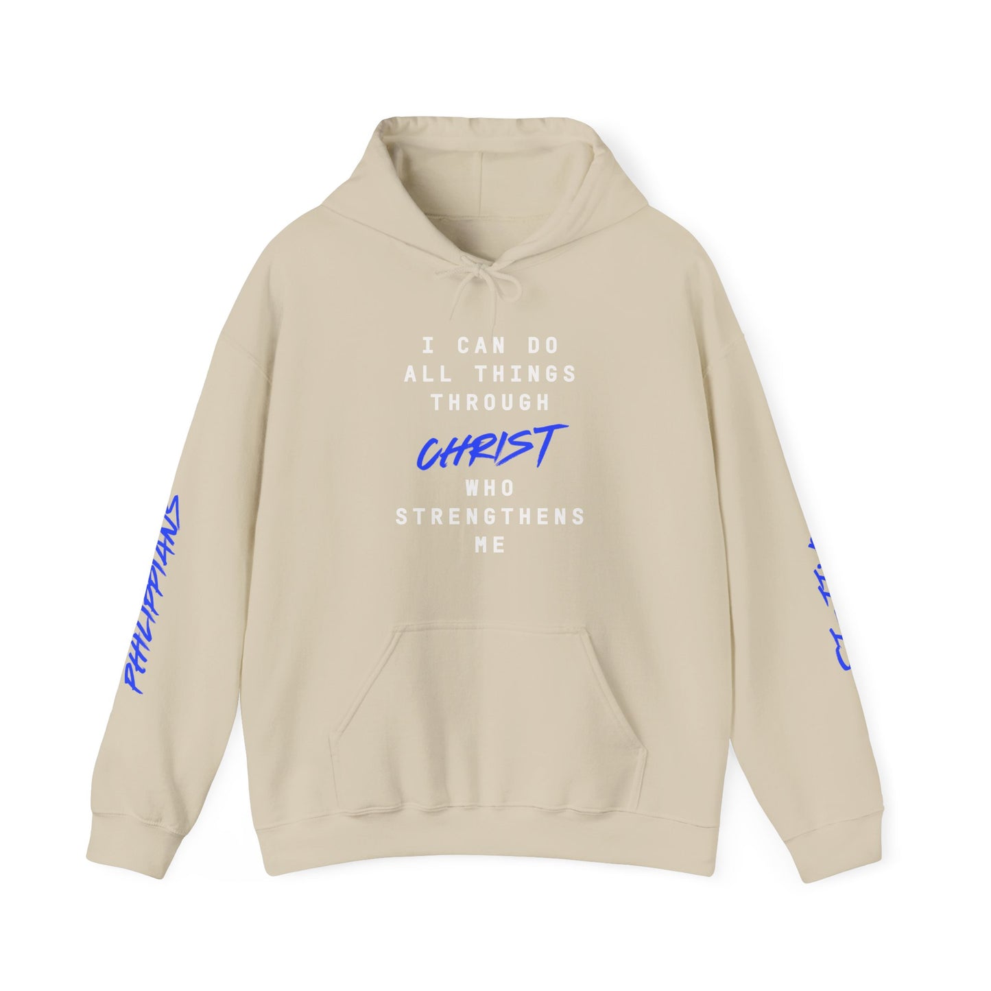 Strength in Christ Philippians Hoodie