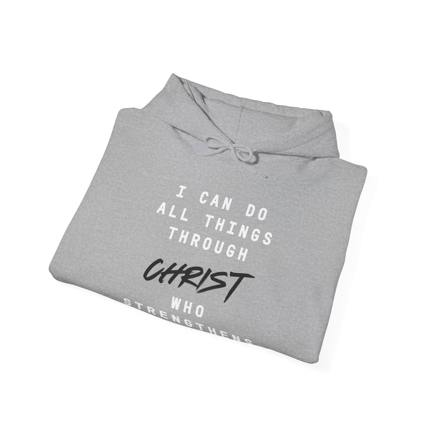 Strength in Christ Philippians Hoodie