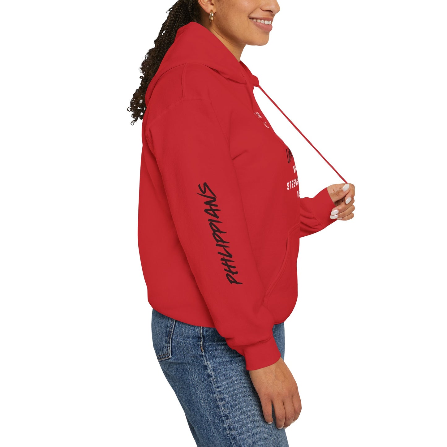 Strength in Christ Philippians Hoodie