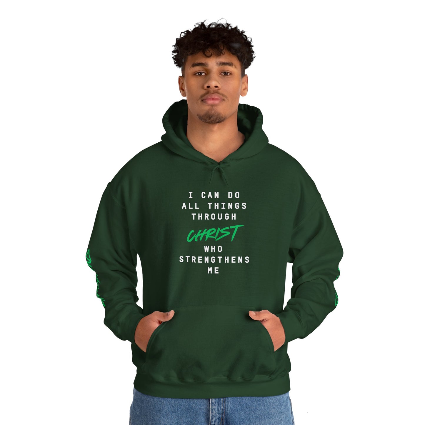 Strength in Christ Philippians Hoodie