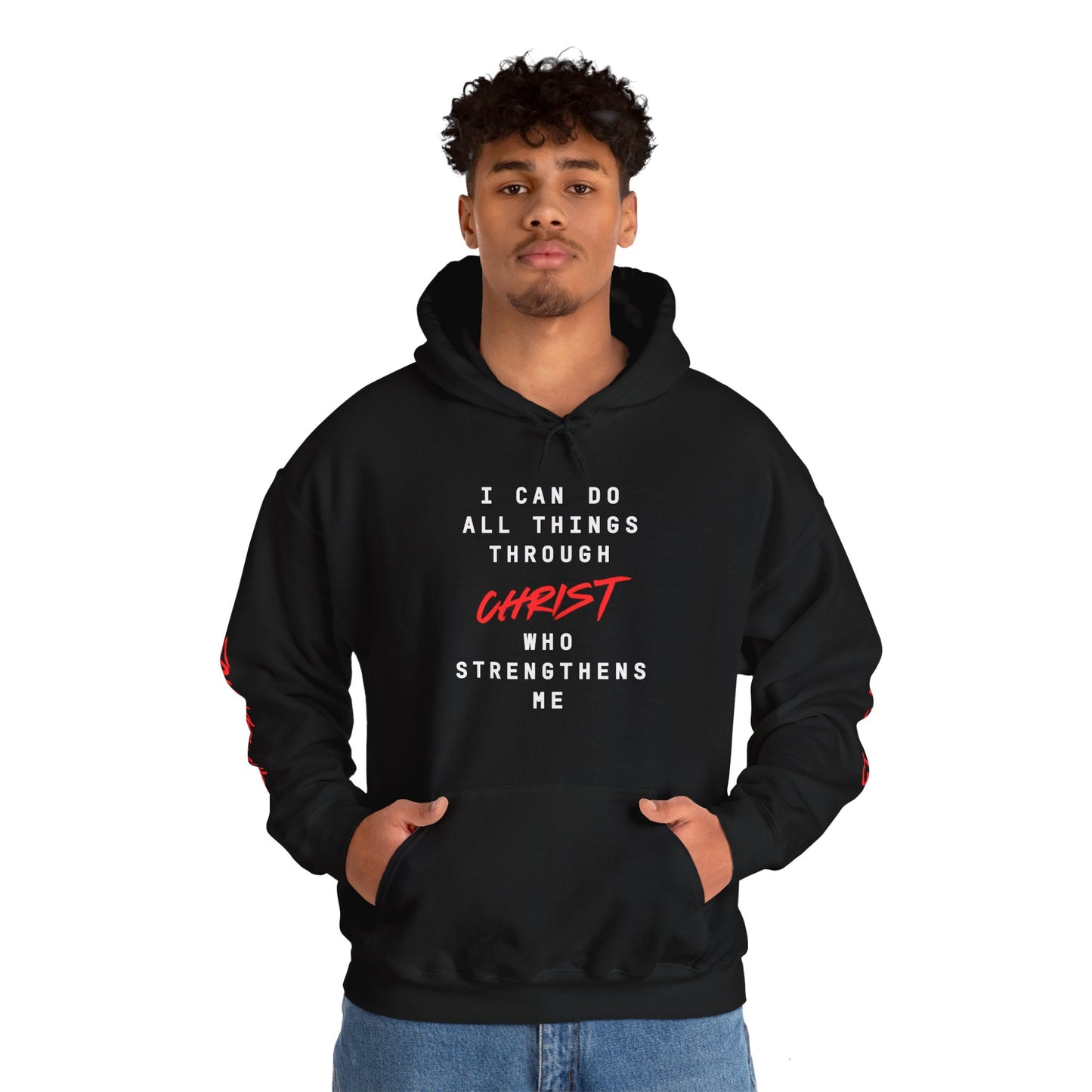 Strength in Christ Philippians Hoodie