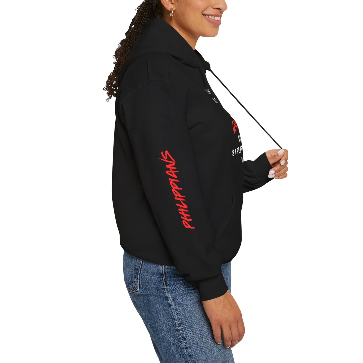 Strength in Christ Philippians Hoodie