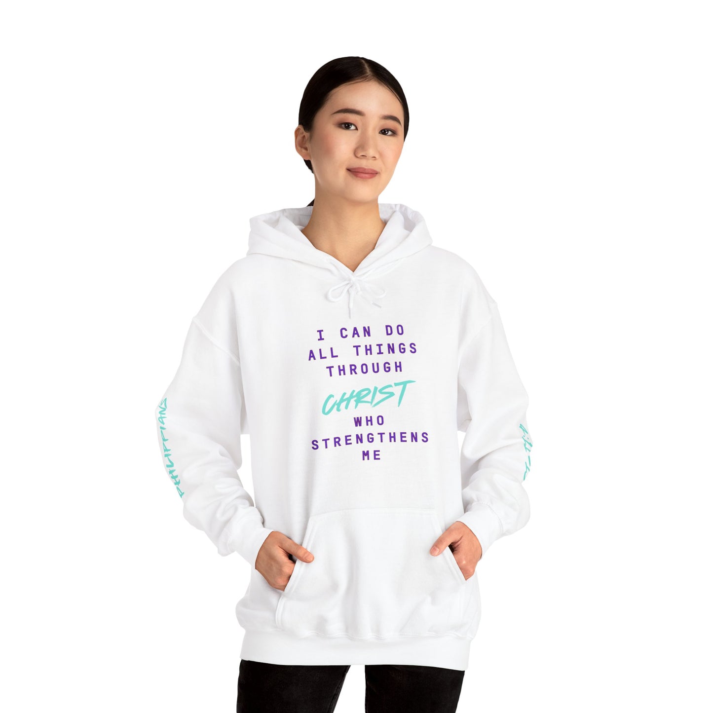 Strength in Christ Philippians Hoodie