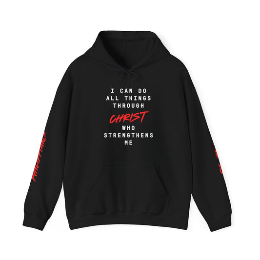 Strength in Christ Philippians Hoodie