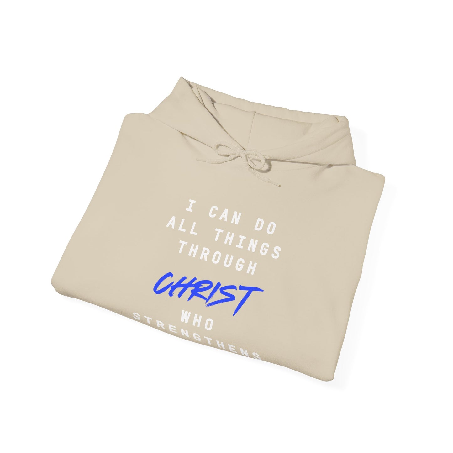 Strength in Christ Philippians Hoodie