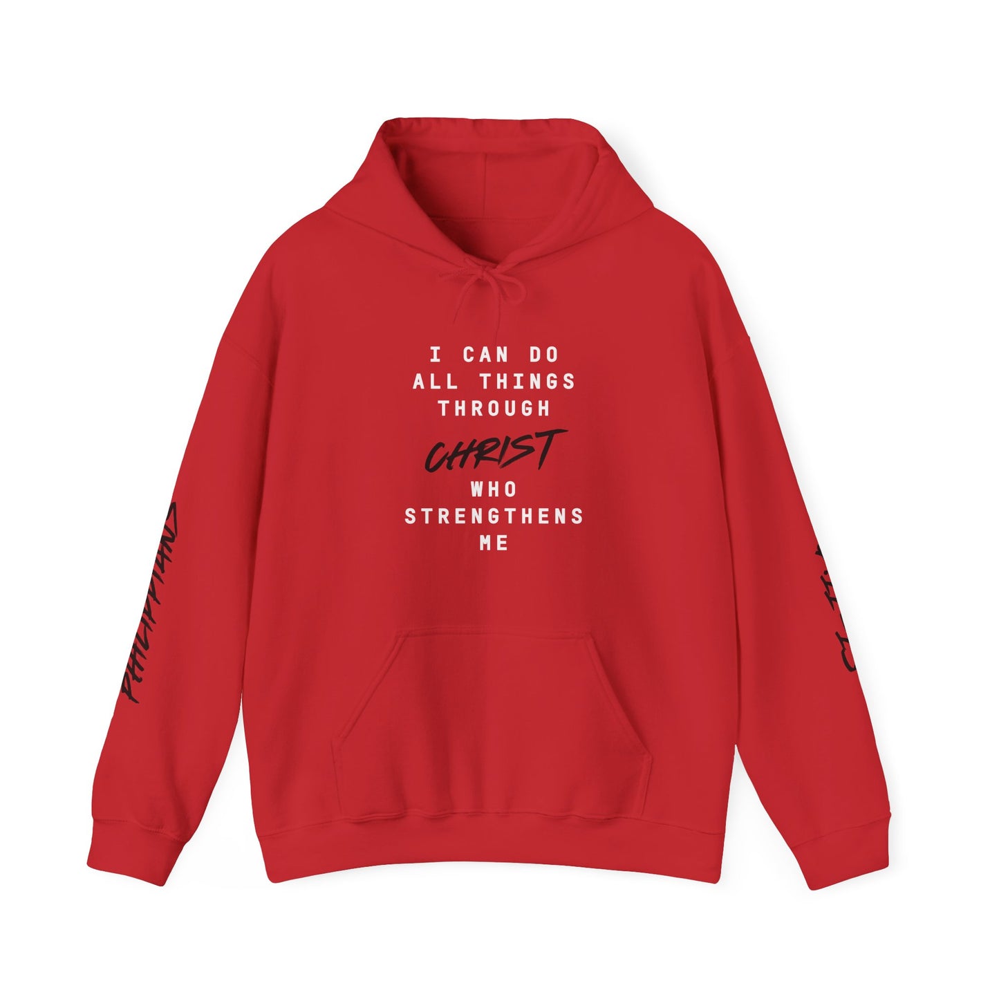 Strength in Christ Philippians Hoodie